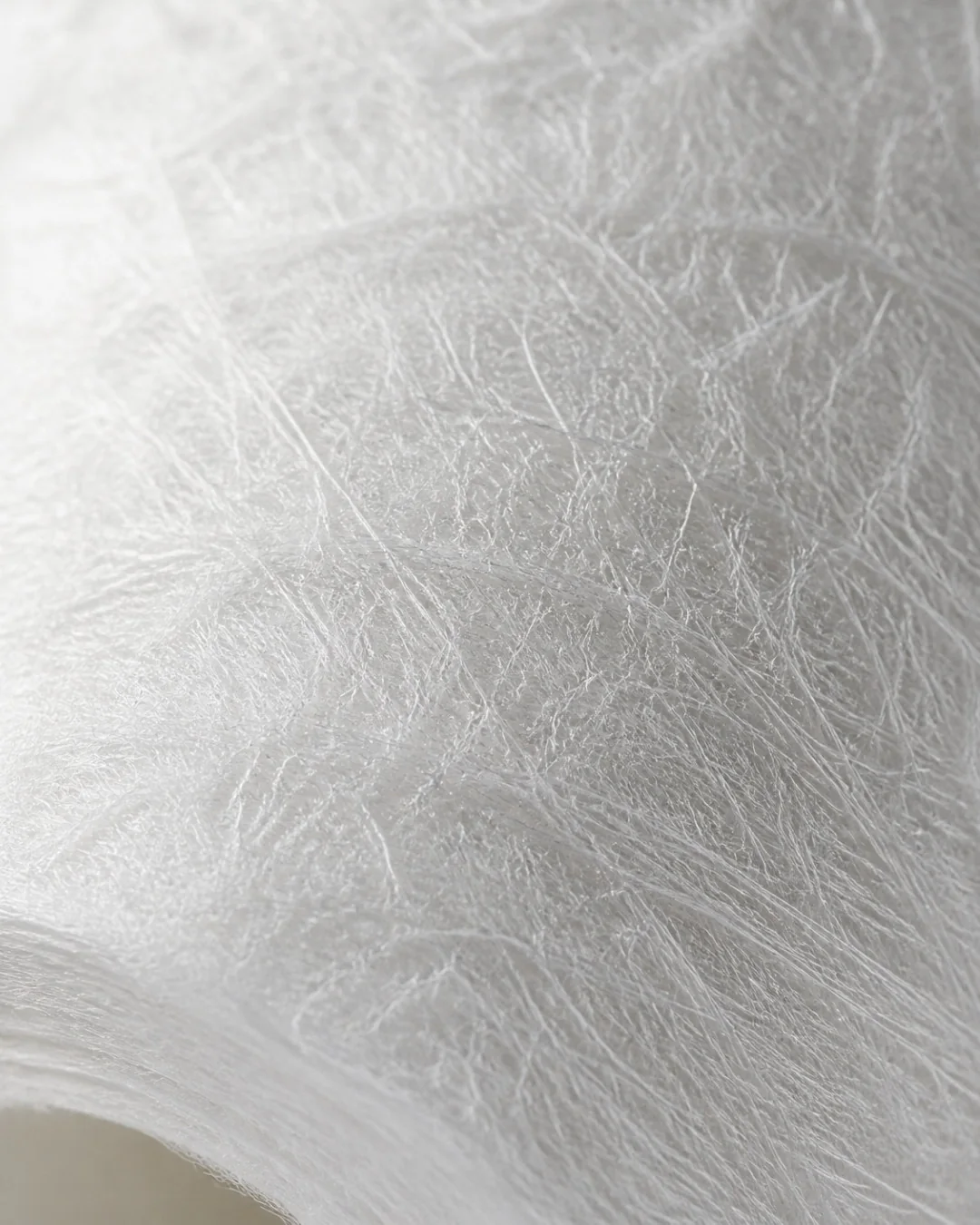 Close-up of a new sediment cartridge, clean white fibres